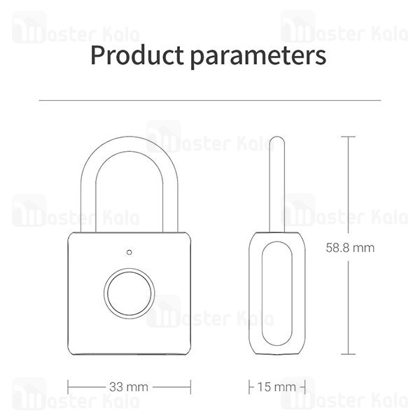 قفل هوشمند شیائومی Xiaomi Youdian Kitty Smart Fingerprint Padlock YD-K1